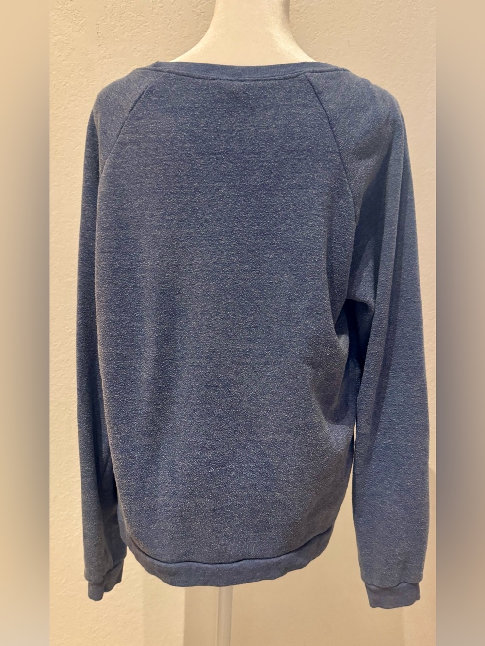 Alternative Apparel Earth cozy heathered light blue crewneck pullover sweatshirt - Picture 4 of 9